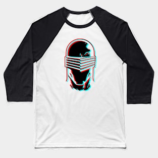 Retro 3D Glasses Style - Snake eyes Baseball T-Shirt